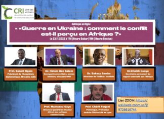Colloque l’Afrique et la guerre en Ukraine